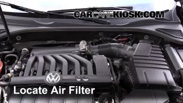 2015 Volkswagen Passat SEL Premium 3.6L V6 Air Filter (Engine) Replace